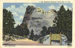 Mt. Rushmore Memorial Black Hills, SD Postcard Postcard