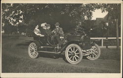 Two Couples in a Great Smith Automobile Cars Postcard Postcard