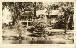 The Wayside Inn Trade School Sudbury, MA Postcard Postcard