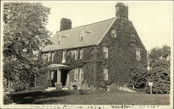 Ivy-Covered Building Medford, MA Postcard Postcard