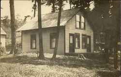 View of Cabin Buildings Postcard Postcard