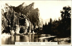 The Three Brothers, Yosemite Postcard