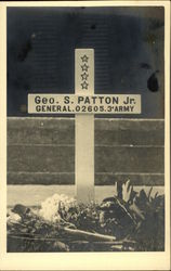 Grave of Geo. S. Patton Jr. General 3rd Army Postcard Postcard