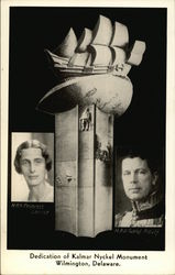 Dedication of Kalmar Nyckel Monument Postcard