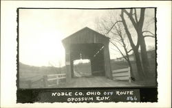 Noble Co. Ohio Off Route 566, Opposum Run Noble County, OH Postcard Postcard