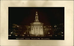 New Municipal Building Denver, CO Postcard Postcard