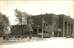 Community Theater Building Harbor Beach, MI Postcard Postcard