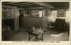 The Tap Room, Longfellow's Wayside Inn Sudbury, MA Postcard Postcard