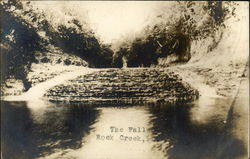 The Falls Rock Creek, IL Postcard Postcard