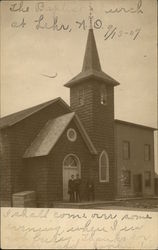 Baptist Church Lehr, ND Postcard Postcard