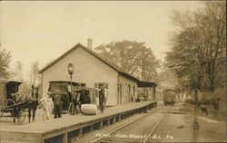 Train Depot Hope Valley, RI Postcard Postcard