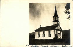 Old Baptist Church Waterbury Center, VT Postcard Postcard