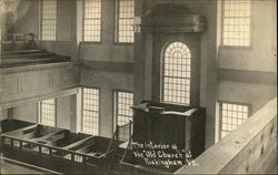 The Interior of the Old Church Postcard