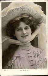 Miss Zena Dare Postcard