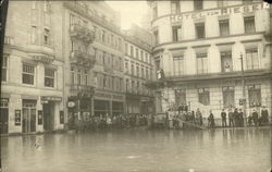 Flooded Hotels in City Disasters Postcard Postcard