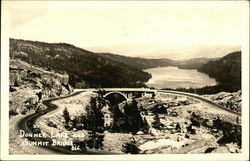 Donner Lake and Summit Bridge Postcard