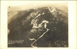 Air Plane View of Summit Road Postcard