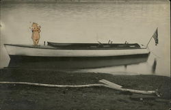 Boat Docked at Beach Boats, Ships Postcard Postcard