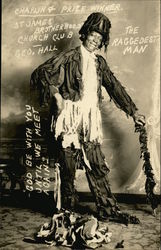 The Raggedest Man - St. James Brotherhood Church Club, Geo. Hall Black Americana Postcard Postcard