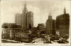 Municipal Building and City Hall New York, NY Postcard Postcard