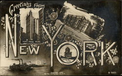 Greetings from New York Postcard Postcard