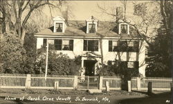 Home of Sarah Orne Jewett South Berwick, ME Postcard Postcard