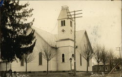 M. E. Church Basil, OH Postcard Postcard