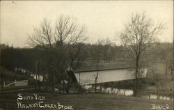 Wanut Creek Bridge - South View Basil, OH Postcard Postcard