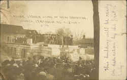 Laying Corner Stone of New Christian Church, 11-2-09 Centralia, IL Postcard Postcard