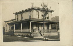 Residence With Wrap-Around Porch Buildings Postcard Postcard