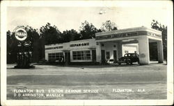 Flomaton Bus Station Alabama Postcard Postcard