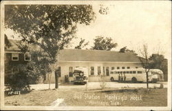 Bus Station, Monteagle Hotel Postcard