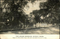 The Adams Mansion Postcard