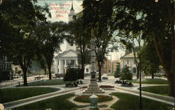 Court Square Springfield, MA Postcard Postcard