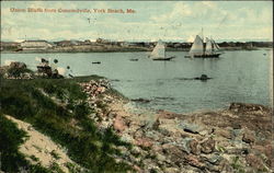 Union Bluffs From Concordville York Beach, ME Postcard Postcard