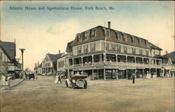 Atlantic House and Agamenticus House York Beach, ME Postcard Postcard