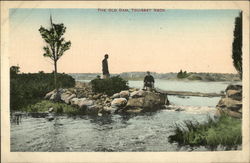 The Old Dam, Touisset Neck Massachusetts Postcard Postcard