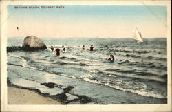 Bathin Beach, Touisset Neck Warren, RI Postcard Postcard