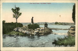 The Old Dam, Touisset Neck Massachusetts Postcard Postcard