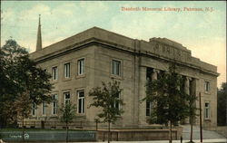 Danforth Memorial Library Paterson, NJ Postcard Postcard