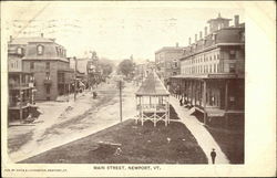 Main Street Newport, VT Postcard Postcard