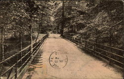 Path To Overlook And Athletic Field On Lake Chautauqua Postcard