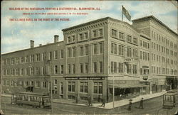 Building Of The Pantagraph Printing & Stationery Co Bloomington, IL Postcard Postcard