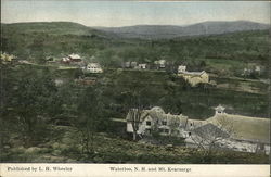 View of Waterloo and Mt. Kearsarge Postcard