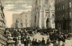 Easter Morning, Fifth Ave New York, NY Postcard Postcard