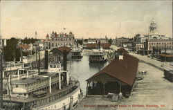 Stockton Channel, Court House in Distance California Postcard Postcard