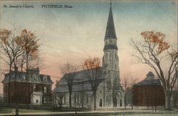 St. Joseph's Church Pittsfield, MA Postcard Postcard