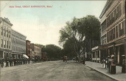 Main Street Great Barrington, MA Postcard Postcard