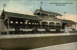 Grand Stand at Pimlico Race Track Baltimore, MD Postcard Postcard