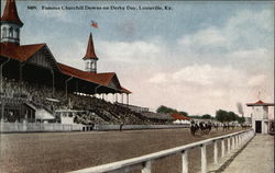 Famous Churchill Downs on Derby DaY Louisville, KY Postcard Postcard